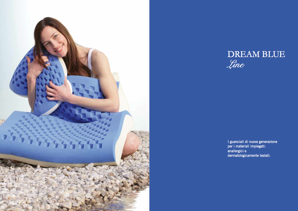 Cuscino Dream Memory Blue Cervicale - Manifattura Falomo Store